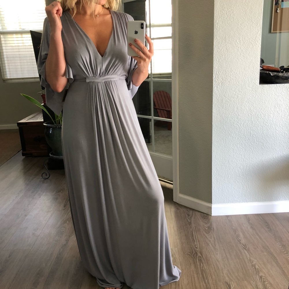 🚫SOLD | Dusty Blue-Grey Maxi - Picture 6 of 7